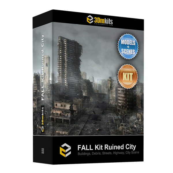 Ruined City 3D Model