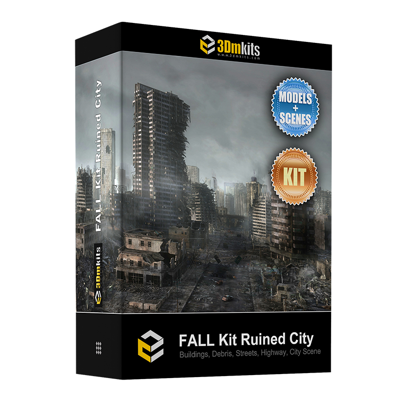 Ruined City 3D Model