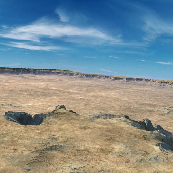 Desert Mountain Range 3D Model