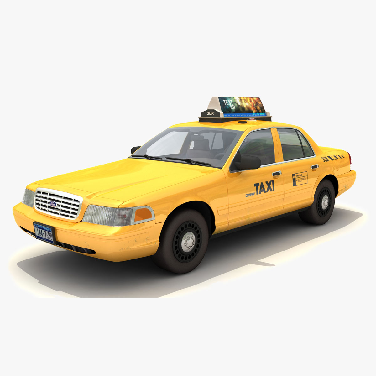 Taxi Ford Crown Victoria 3D Model