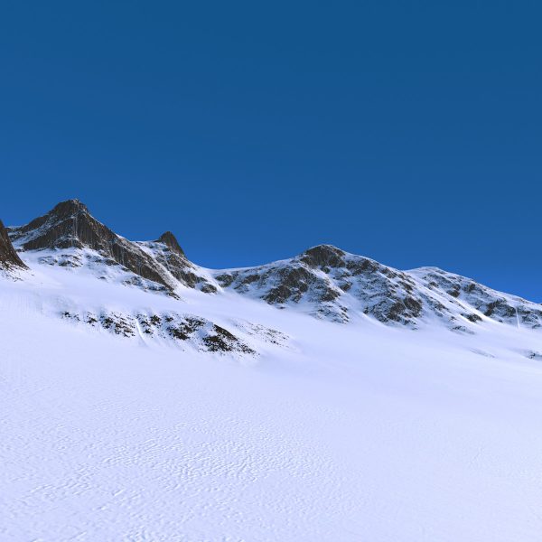 Terrain Snow Mountain 3D Model